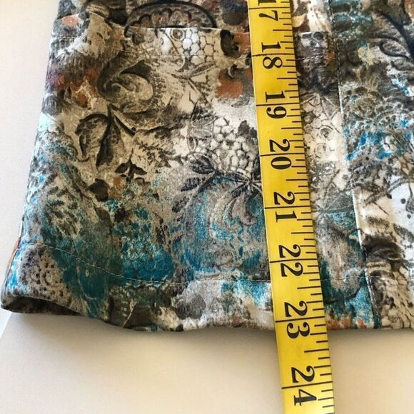 Chico’s Floral Print Cotton Jacket Size 4 - Picture 15 of 15